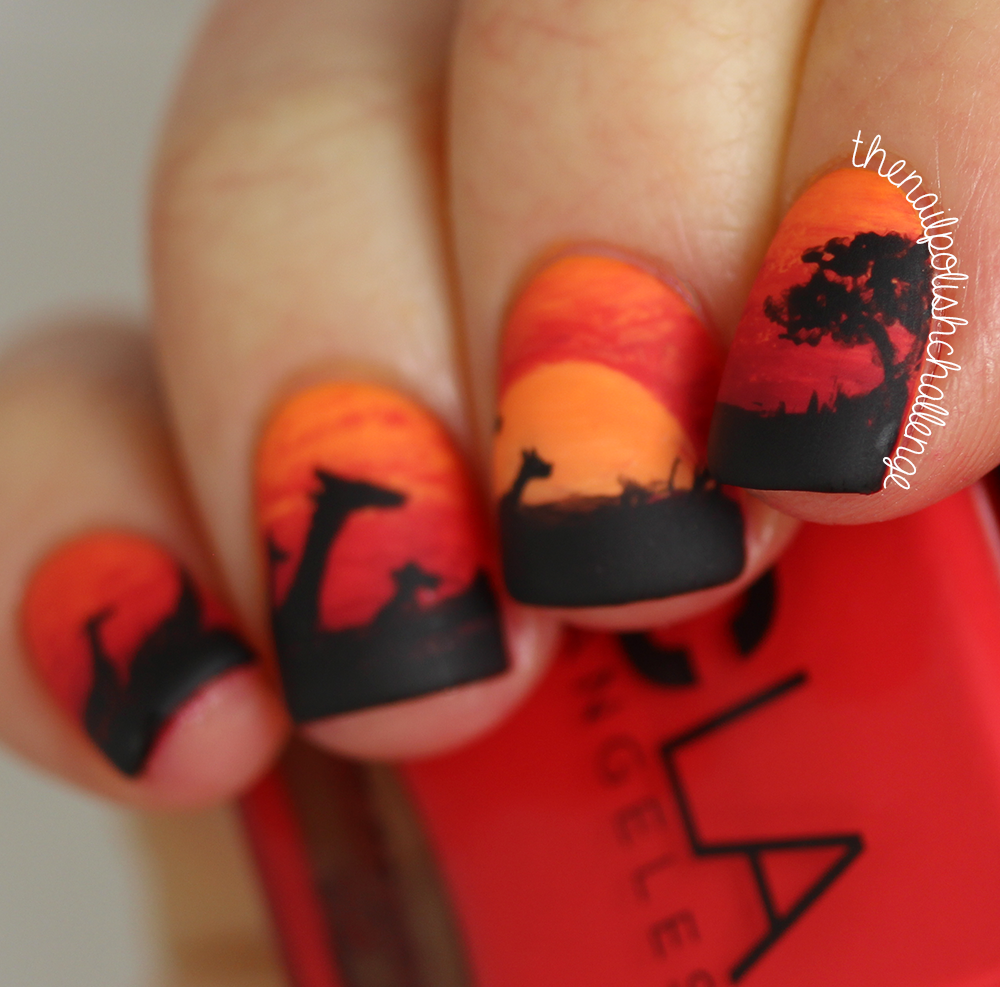 Kenya Inspired Nail Art The Nail Polish Challenge Bloglovin’